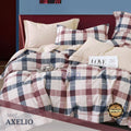 Bed Cover Set Katun - Bella Vista 180x200x30cm Motif Kotak-Kotak
