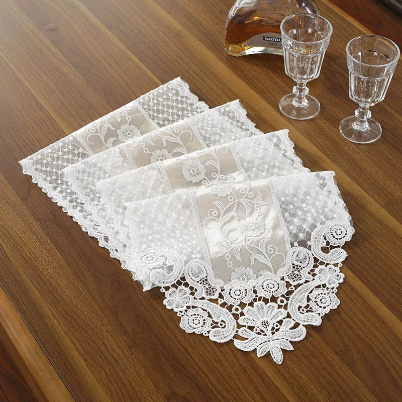Table Runner Korean Premium Lace / Taplak Meja Tamu Panjang Renda