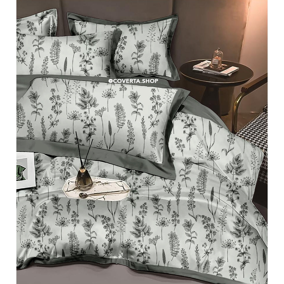 Bedcover Set + Sprei TENCEL Lyocell Tinggi 40cm 60s Isi Microfiber