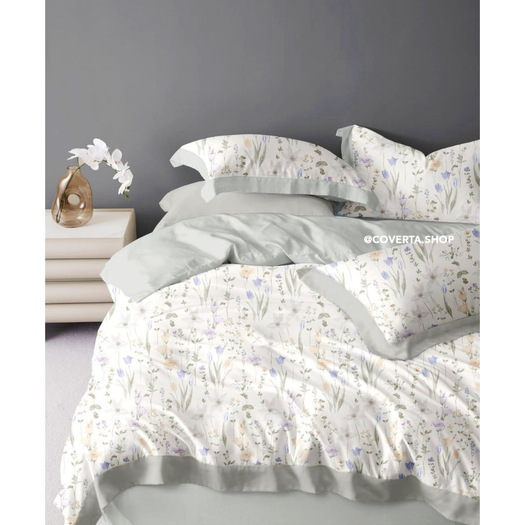Bedcover Set + Sprei TENCEL Lyocell Tinggi 40cm 60s Isi Microfiber