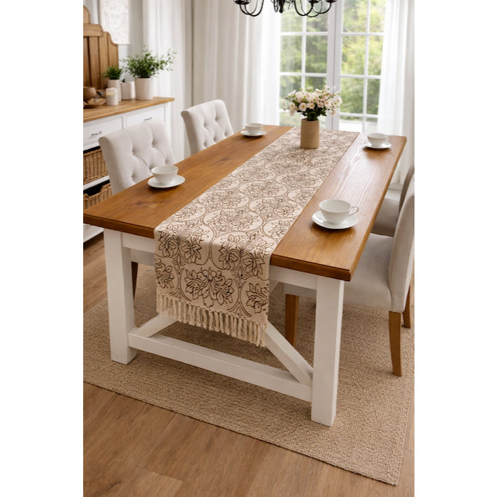 Table Runner Rumbai Tenun Heritage | Taplak Meja Panjang Elegan