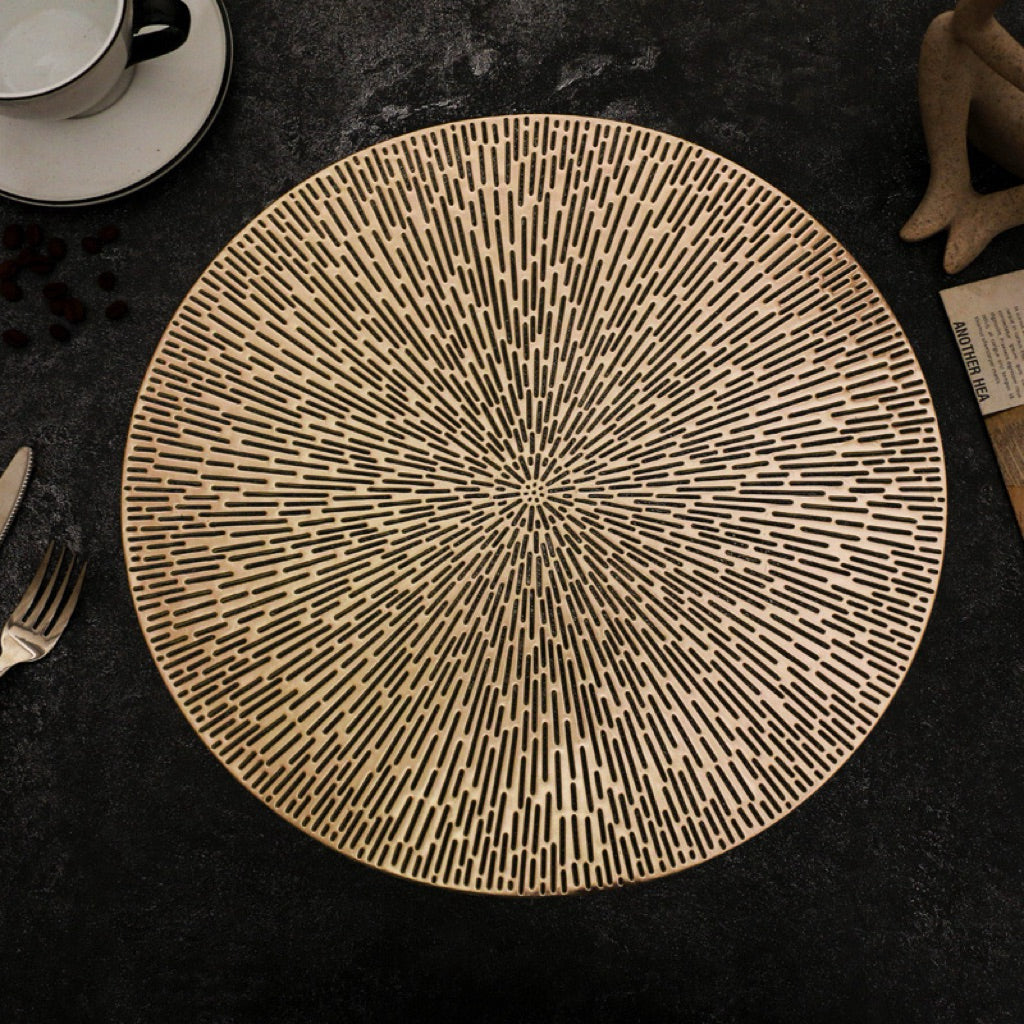 Placemat Waterproof Aesthetic | Tatakan Piring Anti Noda | Table Mat Elegant | Alas Meja Makan