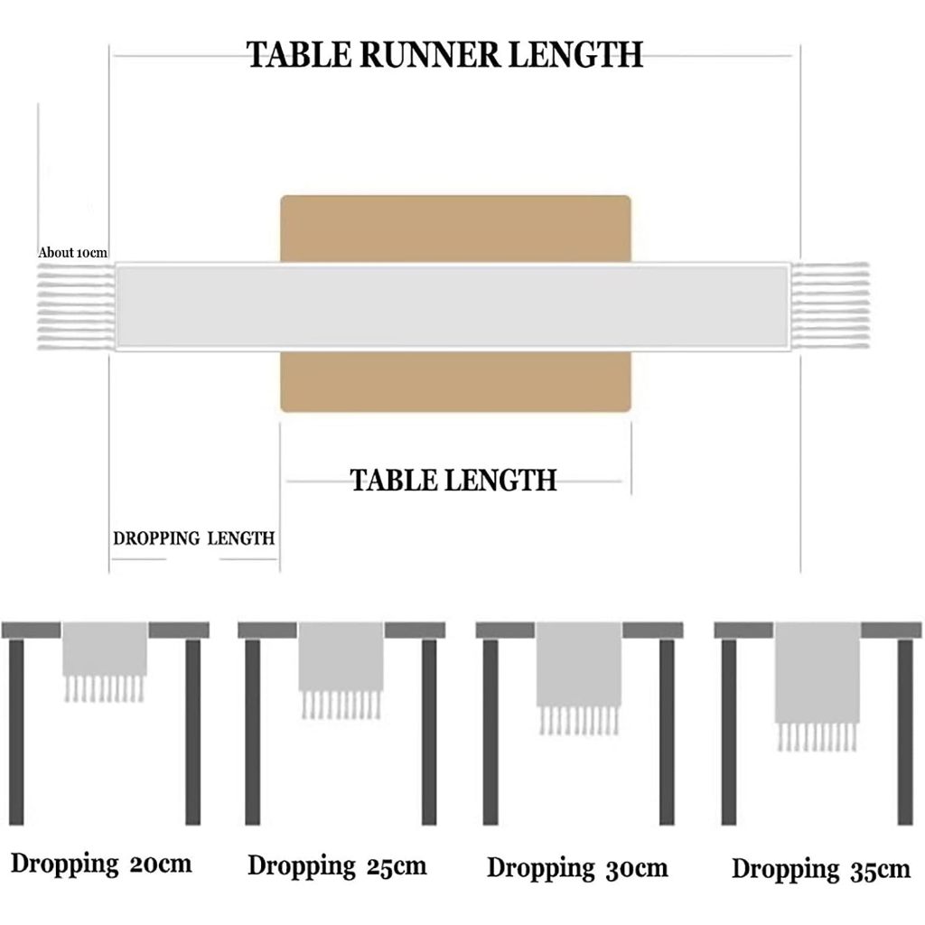 Table Runner Rumbai Tenun Heritage | Taplak Meja Panjang Elegan
