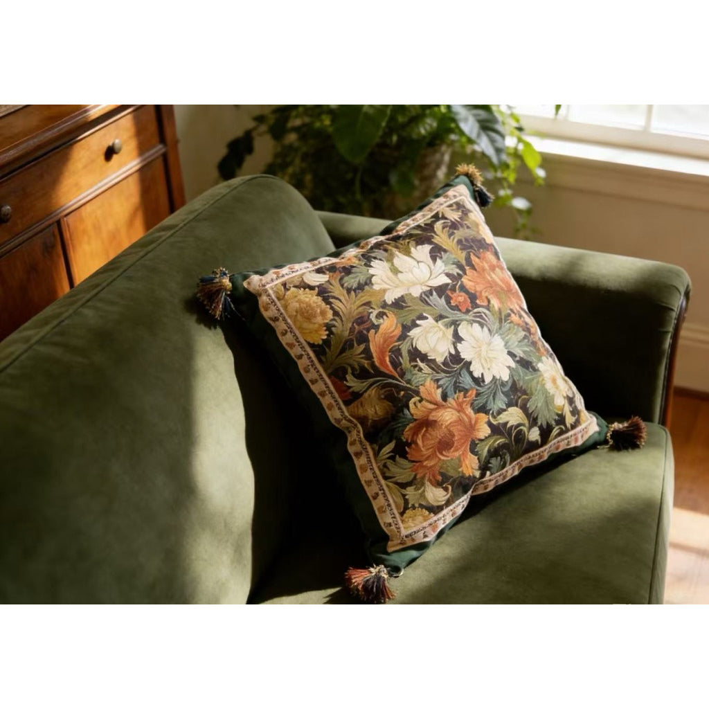Sarung Bantal Kursi Sofa Jardin Collection | Cushion Cover 45x45 cm Motif Bunga