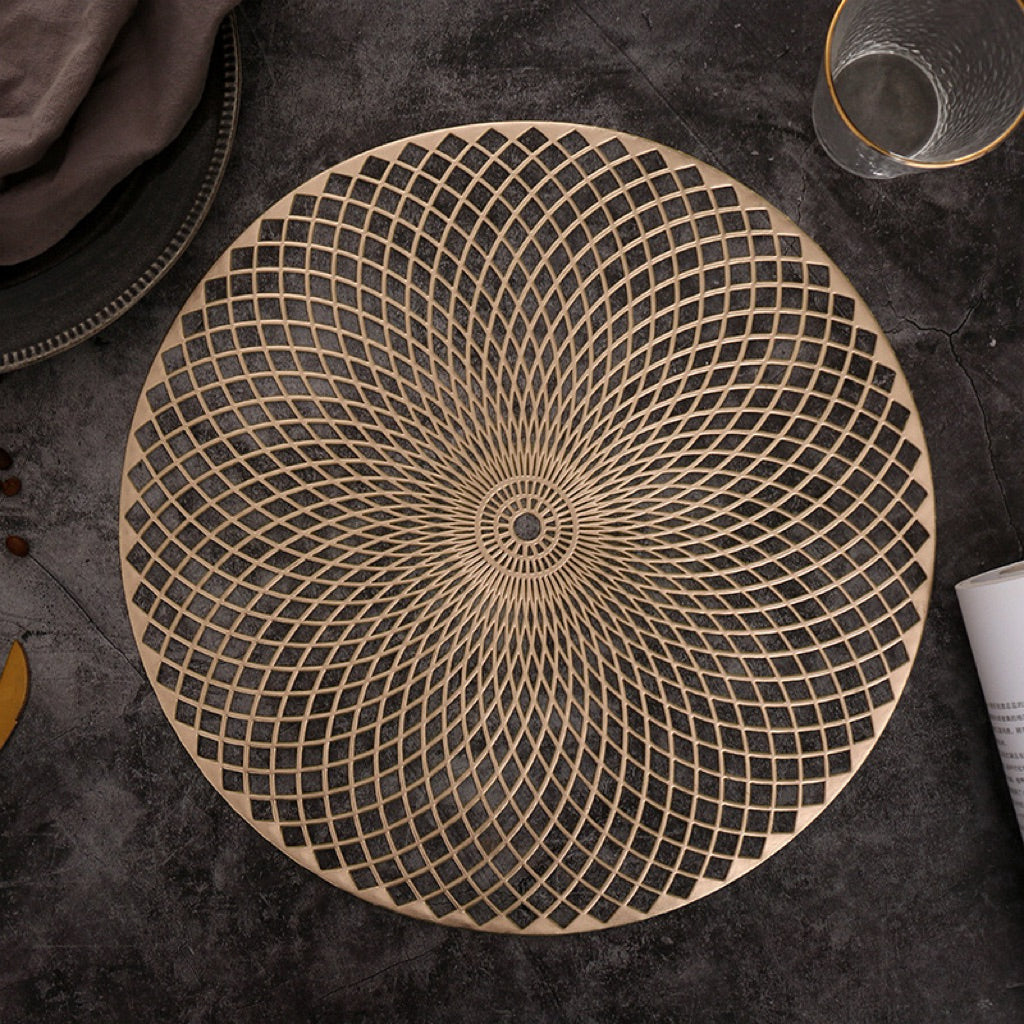 Placemat Waterproof Aesthetic | Tatakan Piring Anti Noda | Table Mat Elegant | Alas Meja Makan