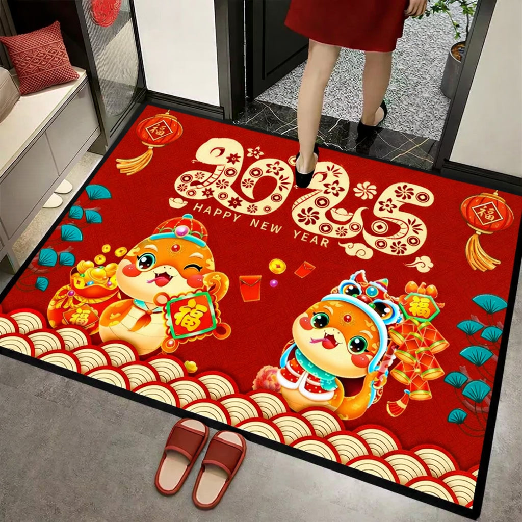 Keset Anti Slip Motif Imlek Dekorasi Tahun Baru China