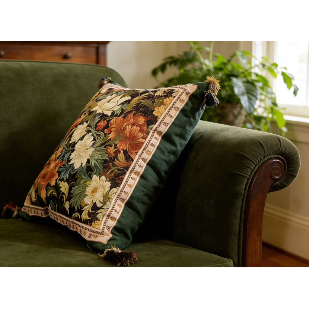 Sarung Bantal Kursi Sofa Jardin Collection | Cushion Cover 45x45 cm Motif Bunga