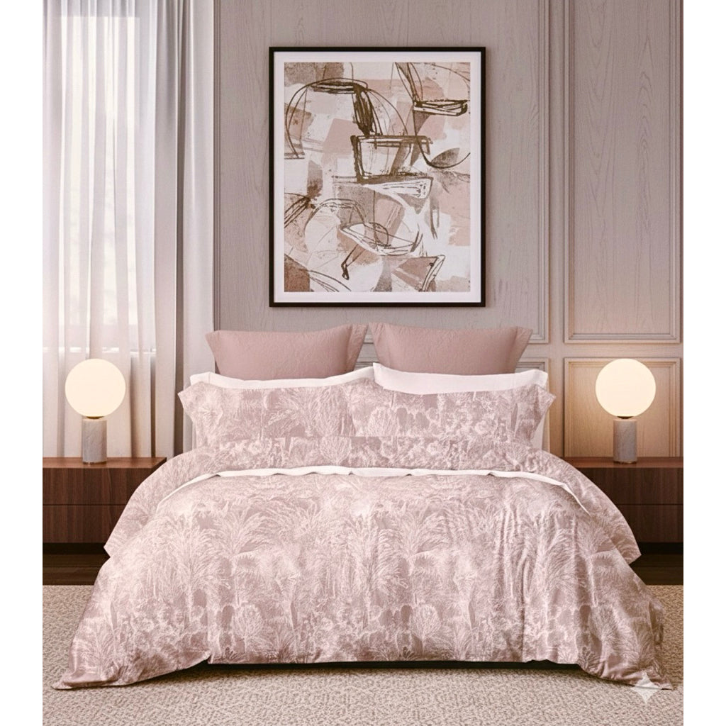 Bedcover Set + Sprei TENCEL Lyocell Tinggi 40cm 60s Isi Microfiber
