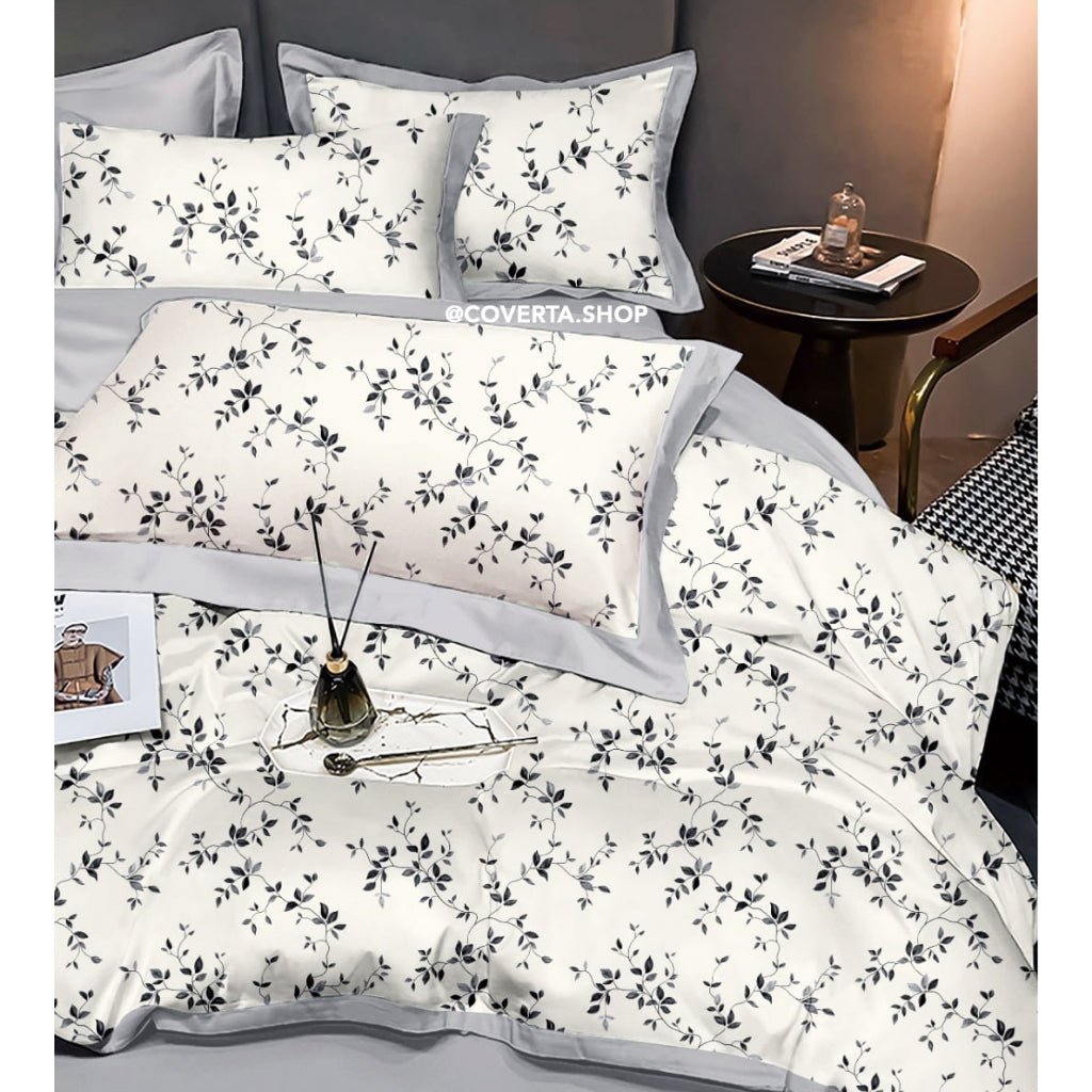 Bedcover Set + Sprei TENCEL Lyocell Tinggi 40cm 60s Isi Microfiber