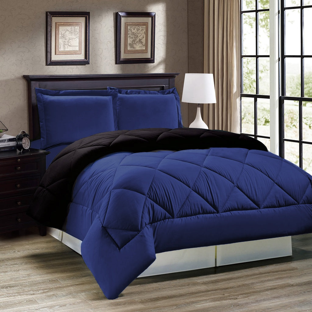 Bed Cover Set Polos Hotel - Kombinasi Warna - 160/180/200x200x20cm