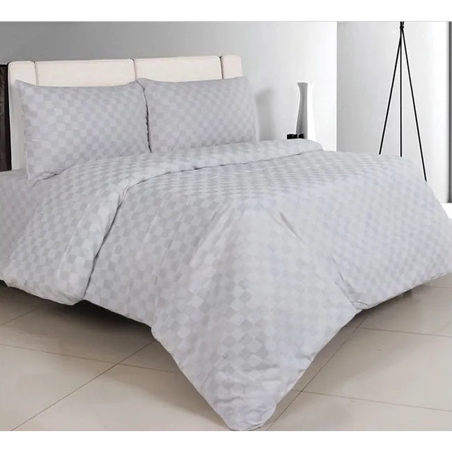 Sprei Single Bed | Seprei Katun Hotel Putih Polos Salur | Seprai Aesthetic 90/100/120x200x30cm