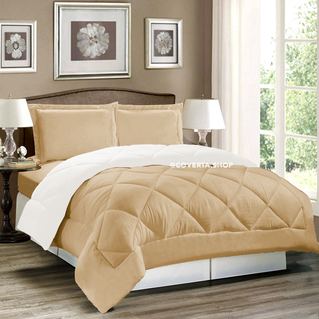 Badcover Set Aesthetic Polos Earth Tone | Bedcover Set Sprei 160x200 180x200 200x200