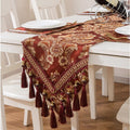 Table Runner Belgia Turki Premium | Alas Meja Tamu | Taplak Meja Kain Mewah