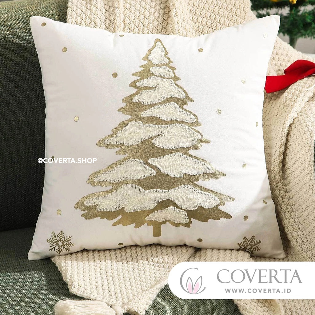 Sarung Bantal Kursi Sofa Christmas Natal - Cover Sarung Bantal 45x45 Dekorasi Natal Premium Series