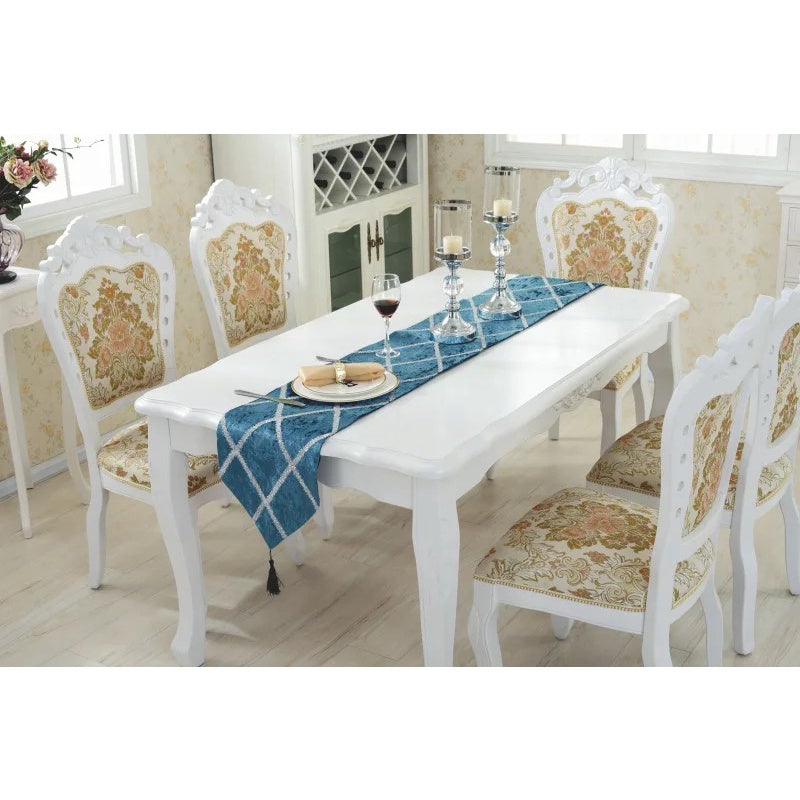 Taplak Meja Modern / Taplak Meja Runner Motif Diamond / Taplak Panjang