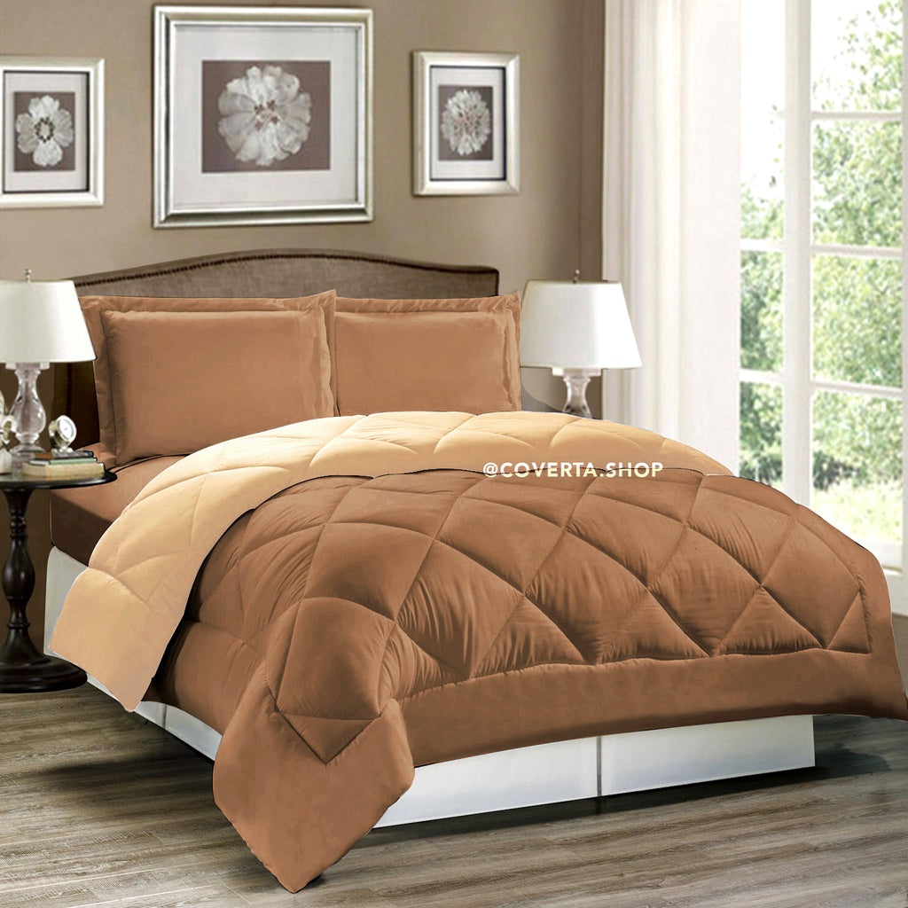 Badcover Set Aesthetic Polos Earth Tone | Bedcover Set Sprei 160x200 180x200 200x200
