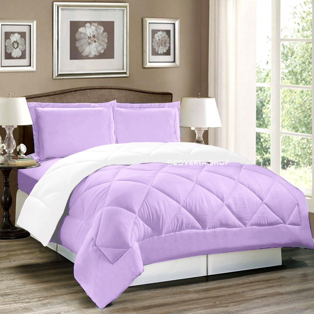 BedCover Set Katun Lilac - 160/180/200x200x30cm